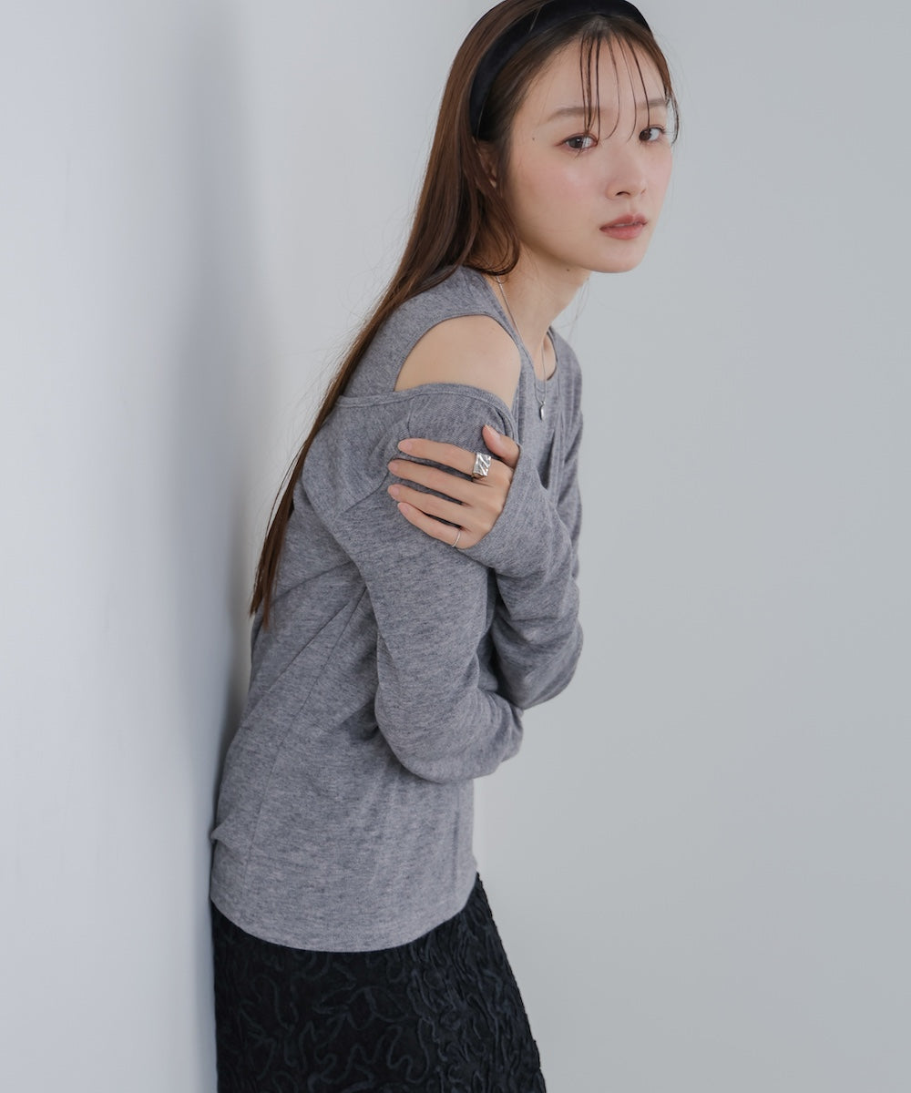 アシメレイヤードカットソー