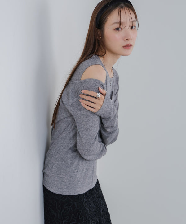 アシメレイヤードカットソー