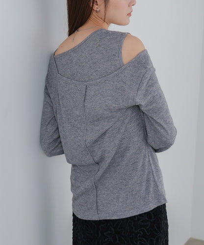 アシメレイヤードカットソー