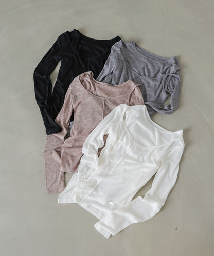 アシメレイヤードカットソー