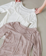 アシメレイヤードカットソー