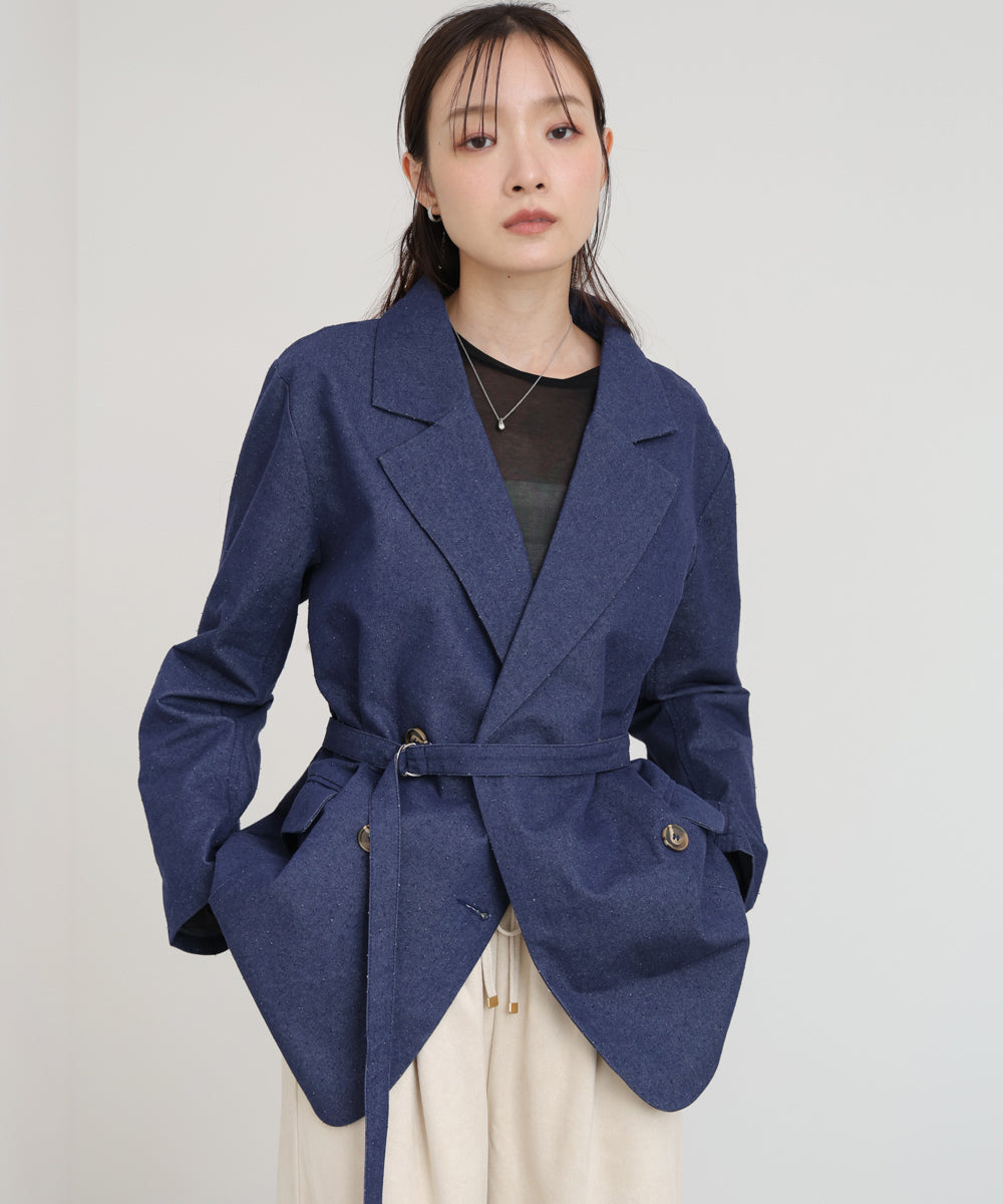 【セットアップ対応】ドットダメージテーラードジャケット