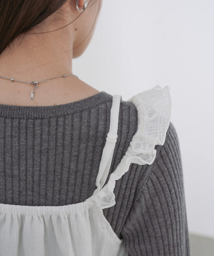 ラッフルフリルキャミソール
