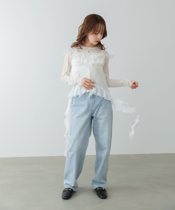 ラッフルフリルキャミソール