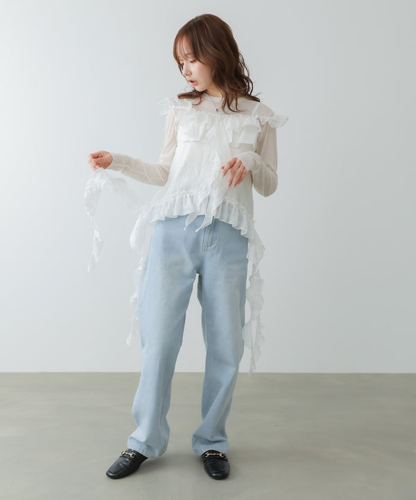 ラッフルフリルキャミソール