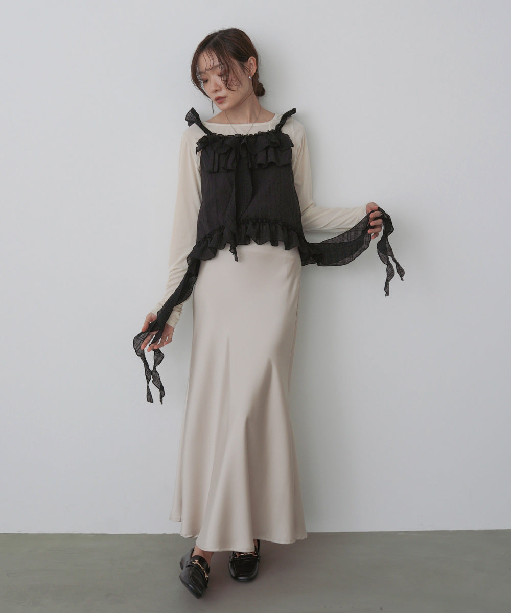 ラッフルフリルキャミソール