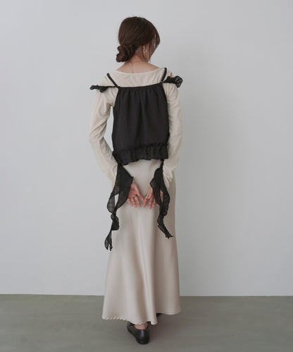 ラッフルフリルキャミソール