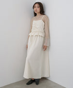 フロントギャザーフリルワンピース