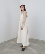 フロントギャザーフリルワンピース