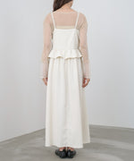 フロントギャザーフリルワンピース