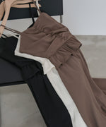 フロントギャザーフリルワンピース