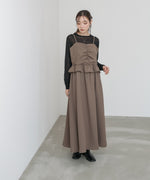 フロントギャザーフリルワンピース