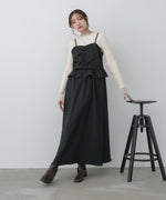 フロントギャザーフリルワンピース