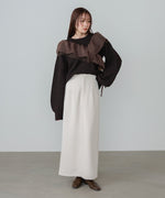 【S・Mサイズ展開】ツイルタイトロングスカート