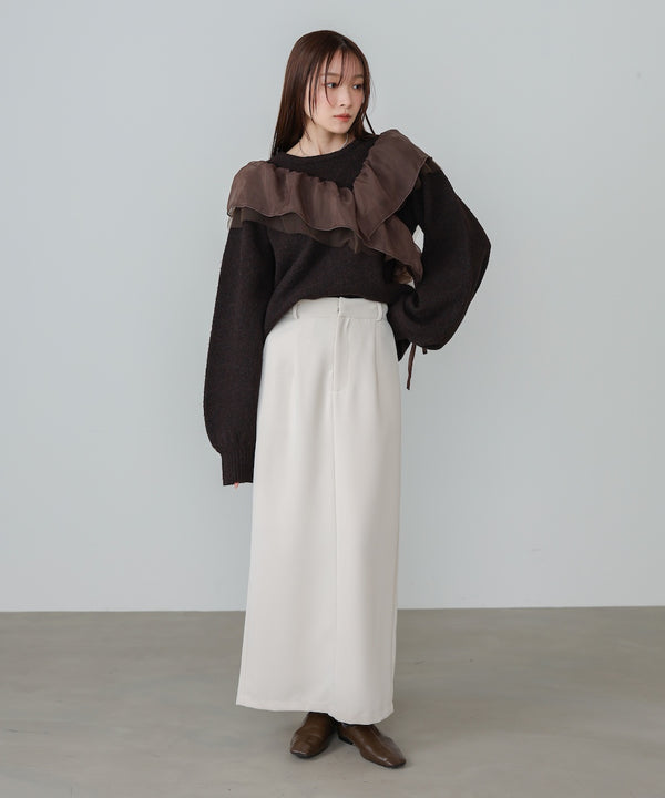 【S・Mサイズ展開】ツイルタイトロングスカート