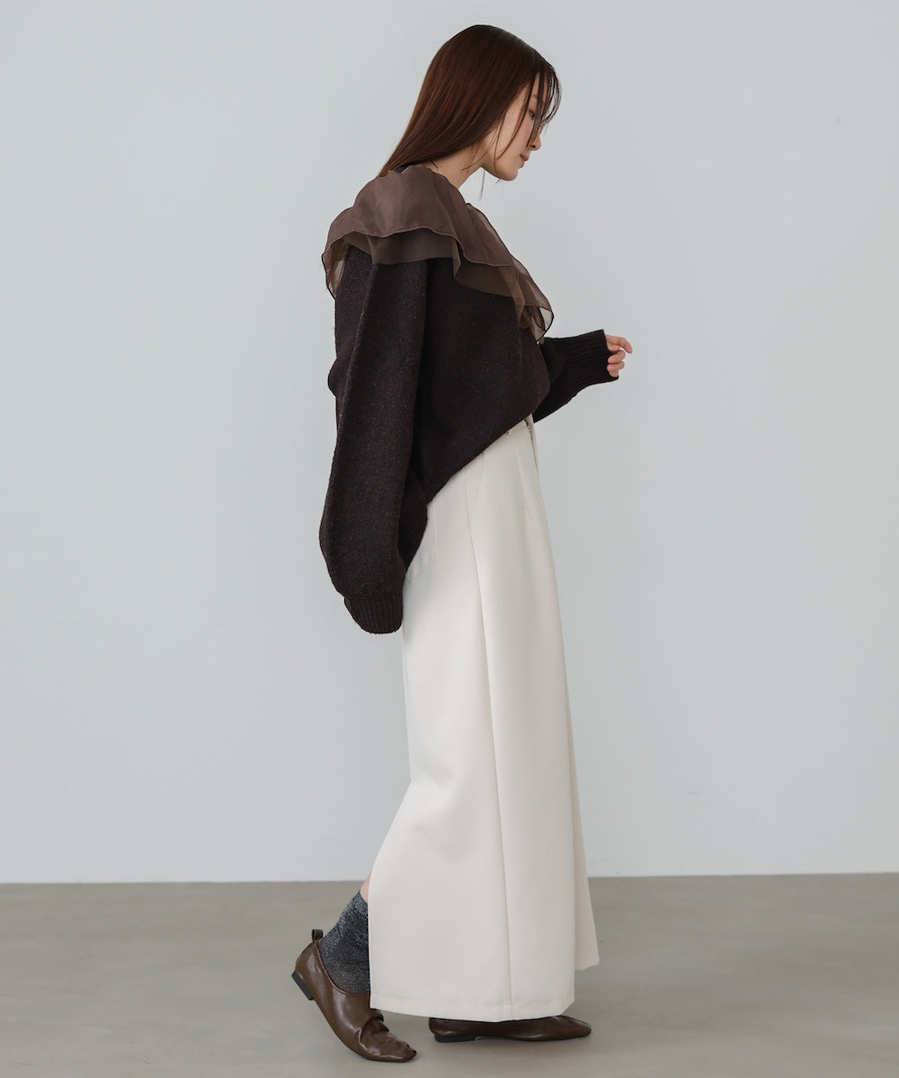 【S・Mサイズ展開】ツイルタイトロングスカート