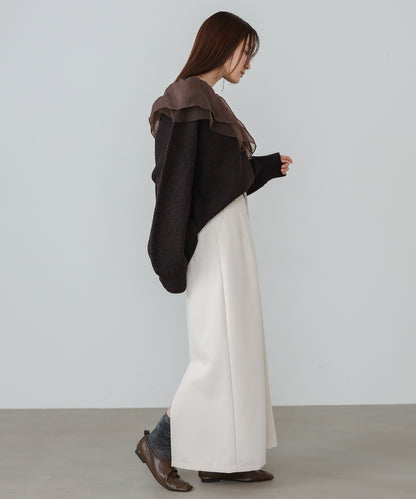 【S・Mサイズ展開】ツイルタイトロングスカート