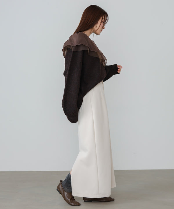 【S・Mサイズ展開】ツイルタイトロングスカート