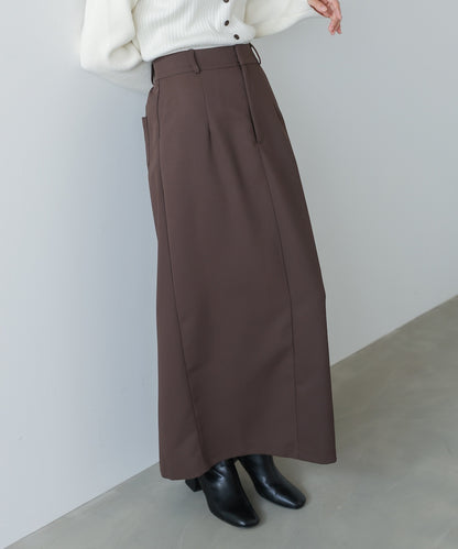 【S・Mサイズ展開】ツイルタイトロングスカート