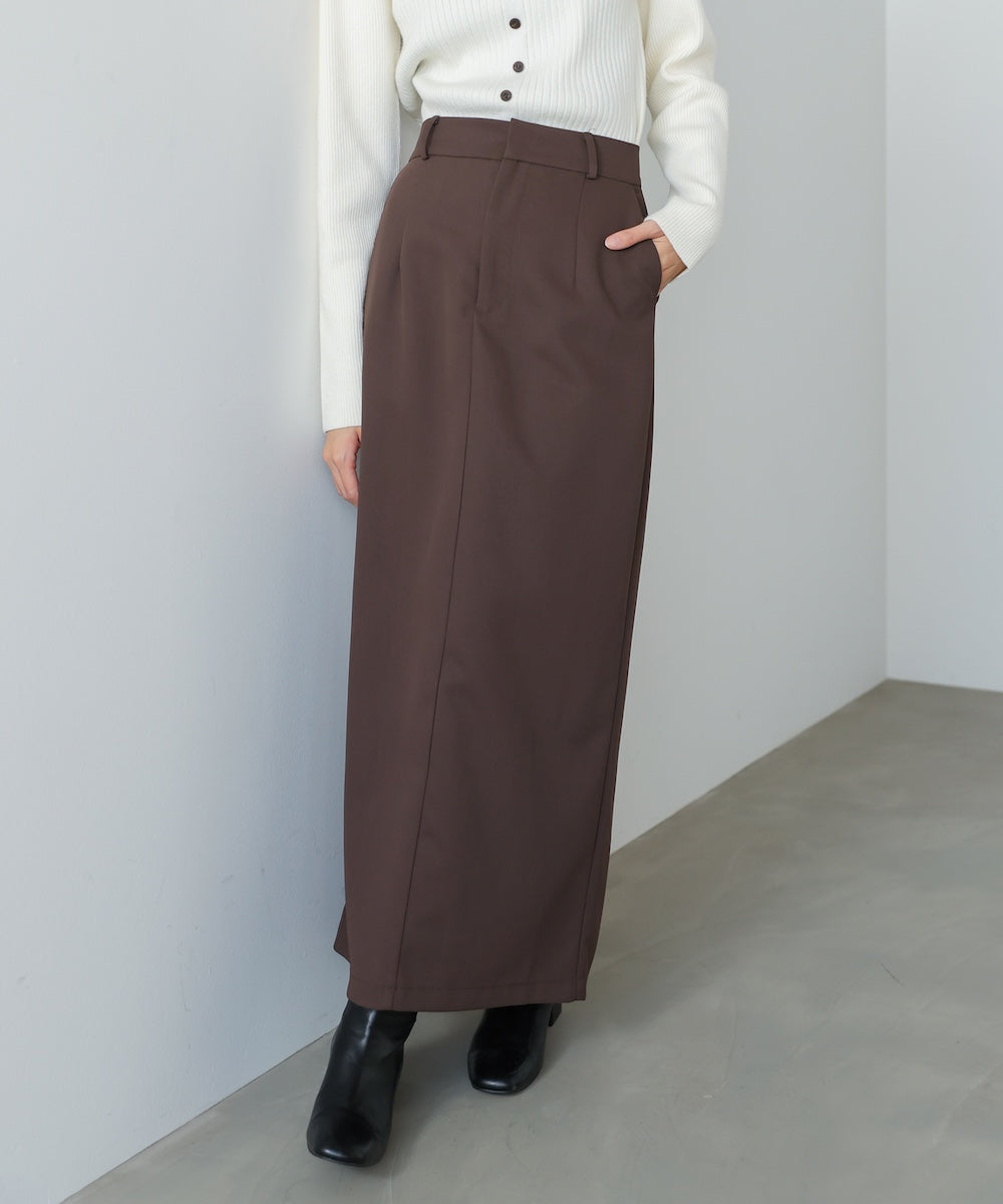 【S・Mサイズ展開】ツイルタイトロングスカート