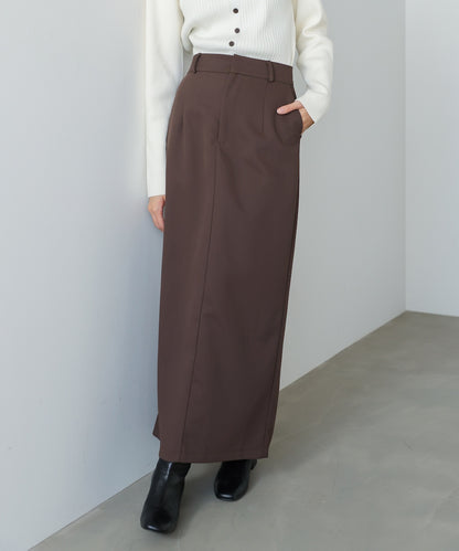 【S・Mサイズ展開】ツイルタイトロングスカート