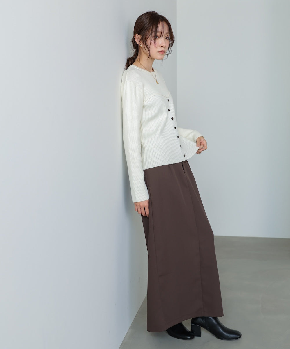 【S・Mサイズ展開】ツイルタイトロングスカート