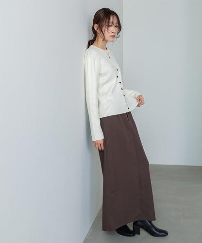 【S・Mサイズ展開】ツイルタイトロングスカート