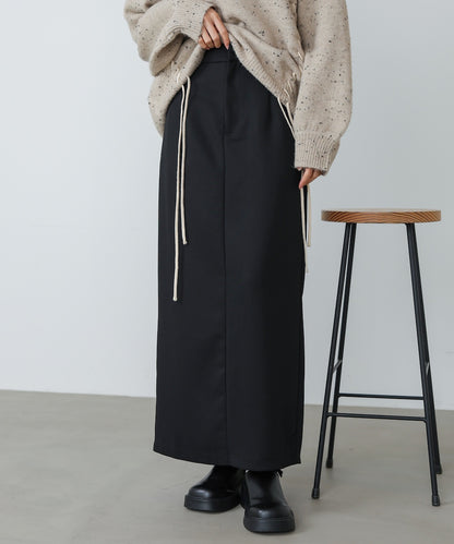 【S・Mサイズ展開】ツイルタイトロングスカート