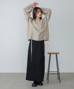 【S・Mサイズ展開】ツイルタイトロングスカート