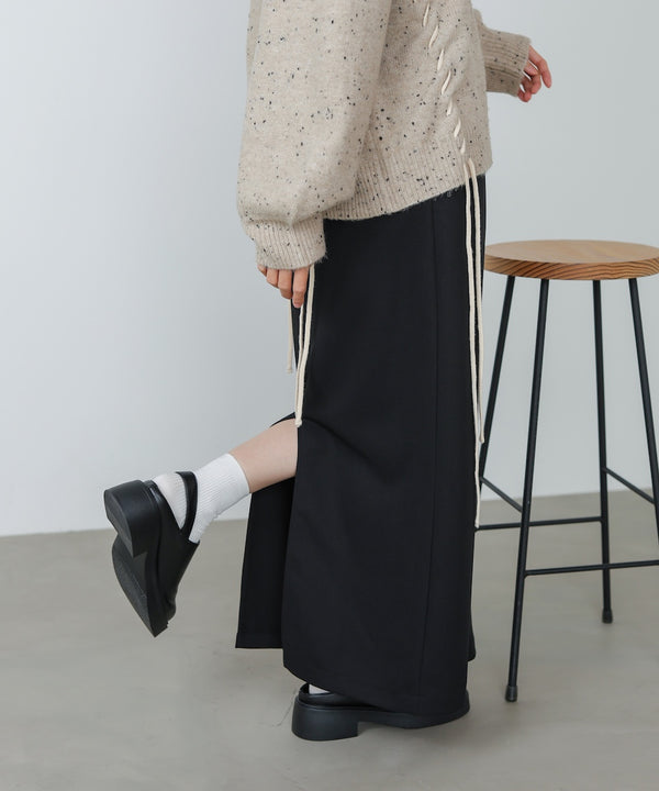 【S・Mサイズ展開】ツイルタイトロングスカート