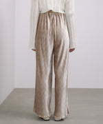 ベロアウェーブプリーツイージーパンツ