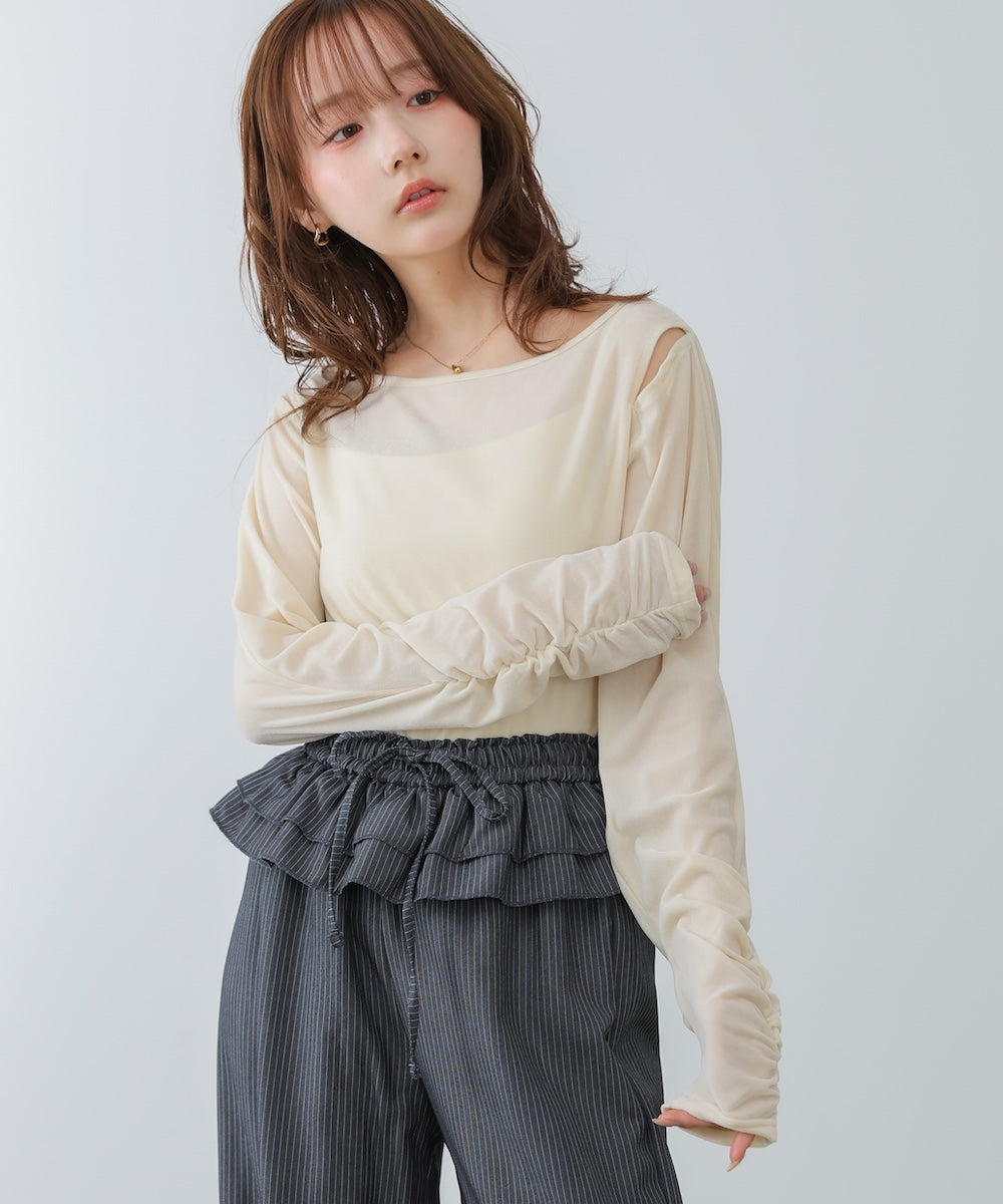 前後2WAYシアーベロアトップス – Bab