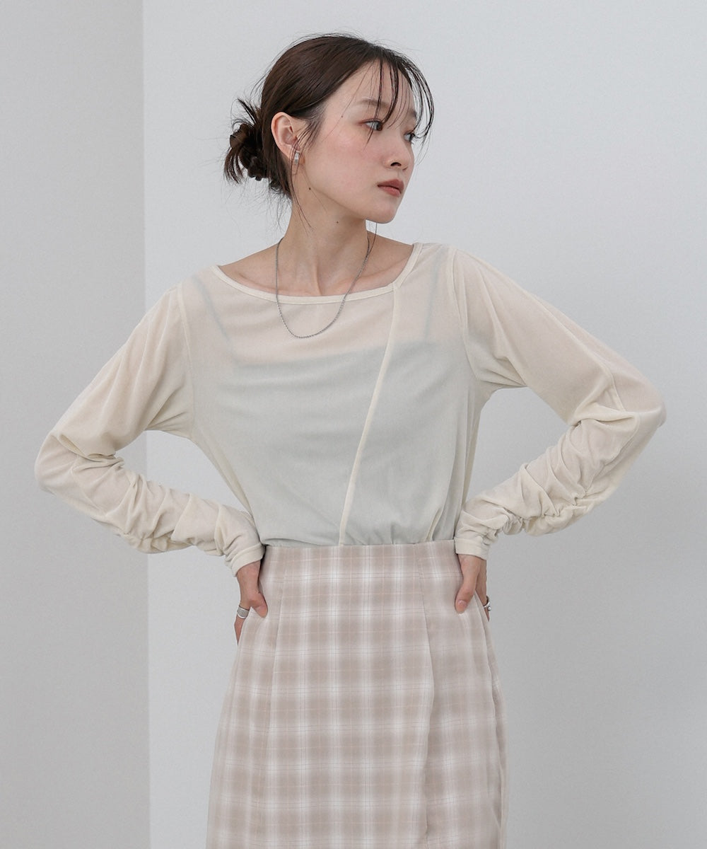 前後2WAYシアーベロアトップス