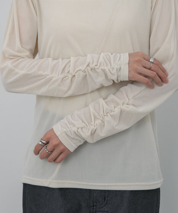 前後2WAYシアーベロアトップス