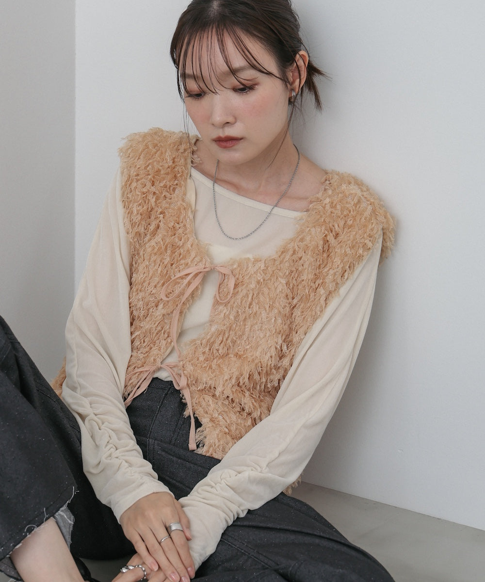 前後2WAYシアーベロアトップス