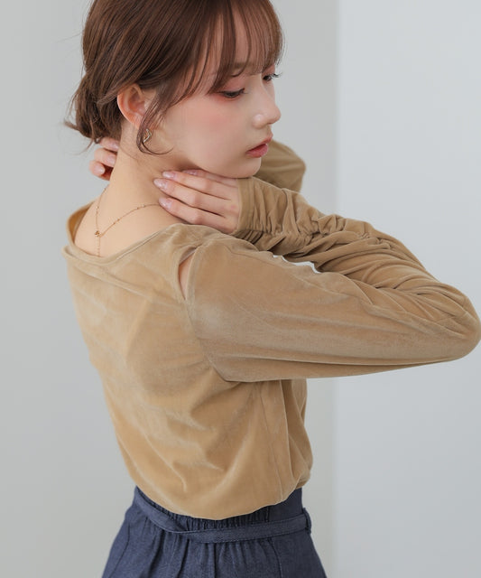 前後2WAYシアーベロアトップス