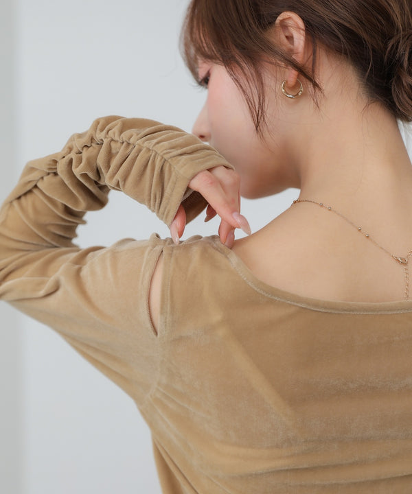 前後2WAYシアーベロアトップス