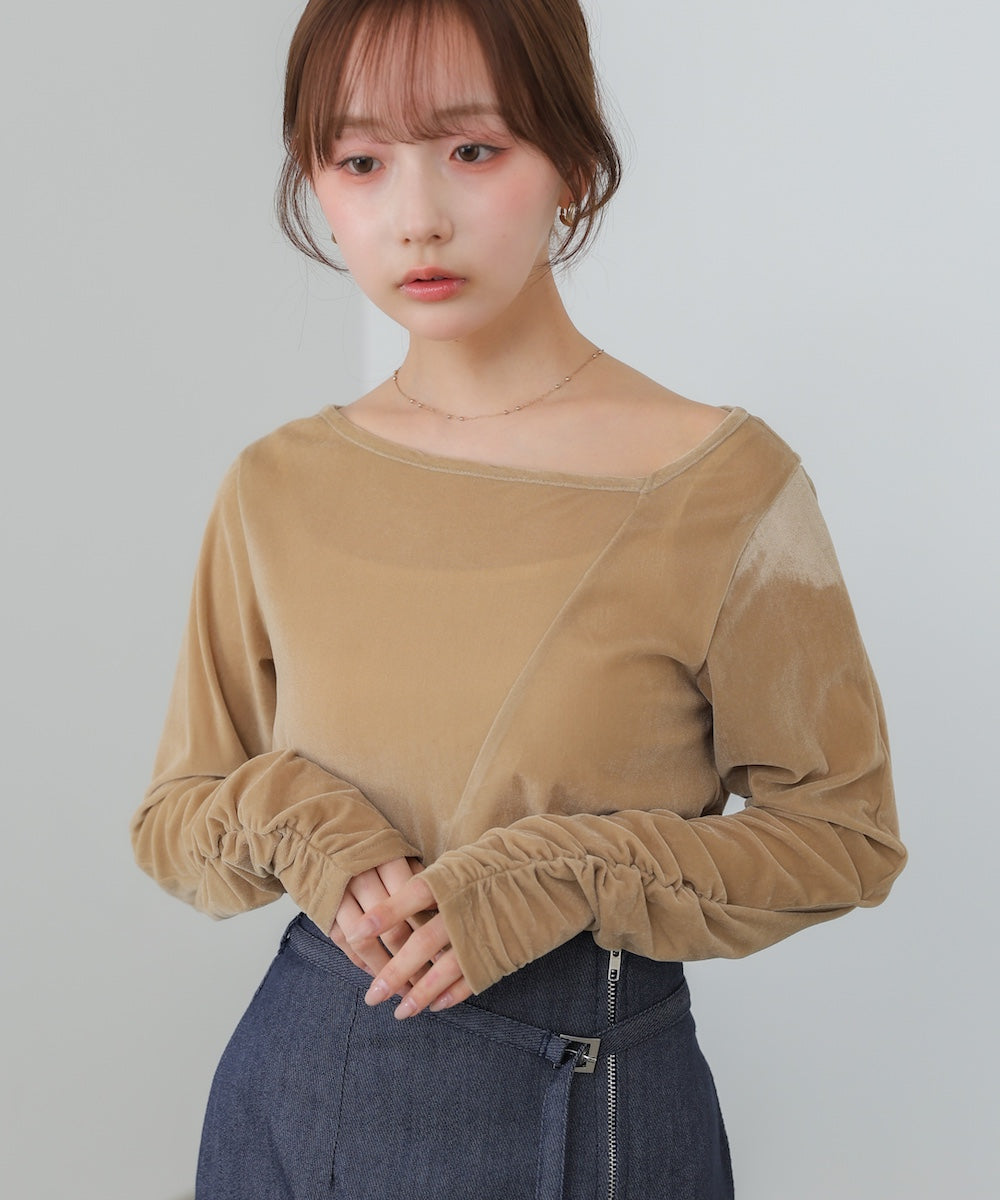 前後2WAYシアーベロアトップス – Bab