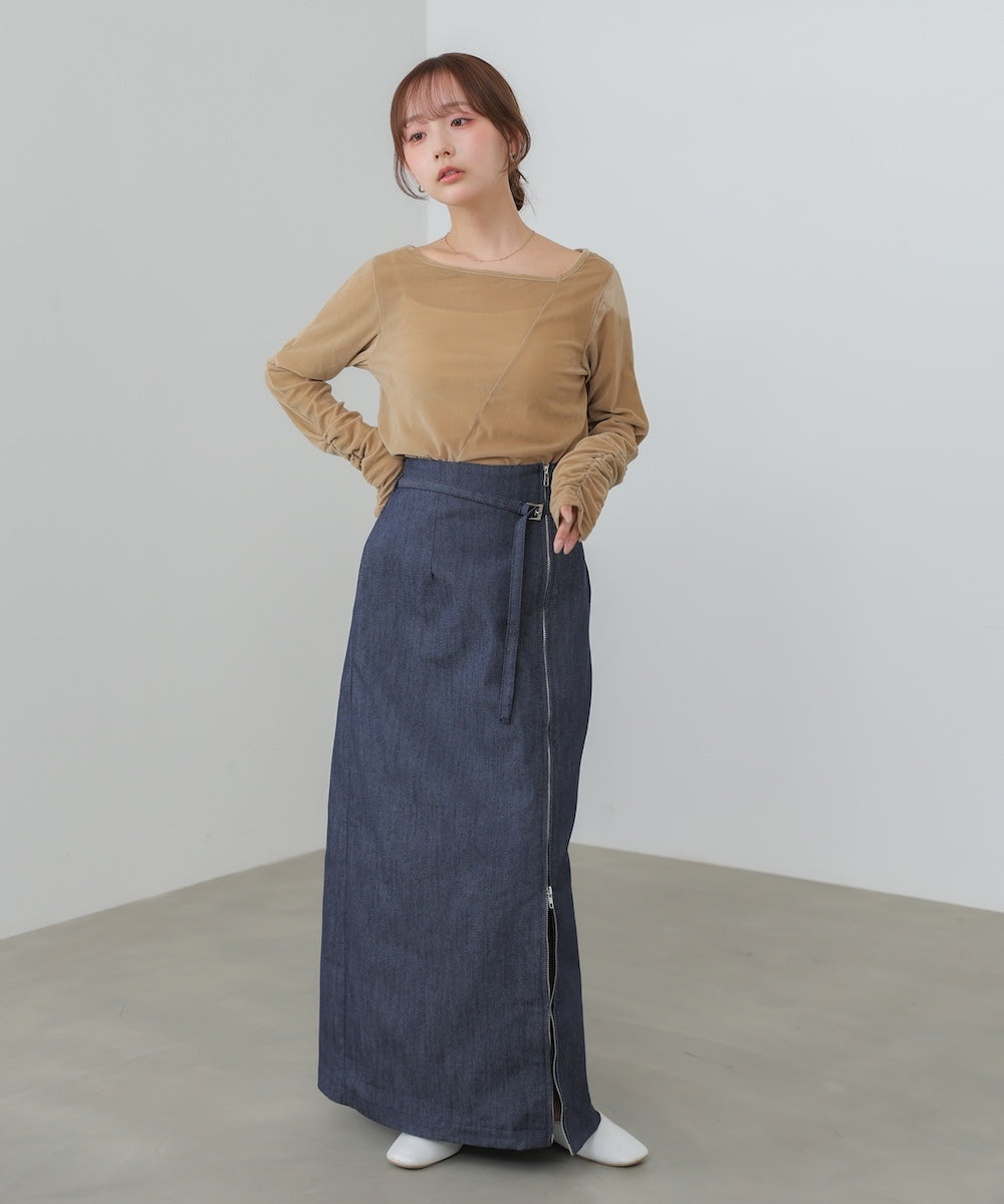 前後2WAYシアーベロアトップス – Bab