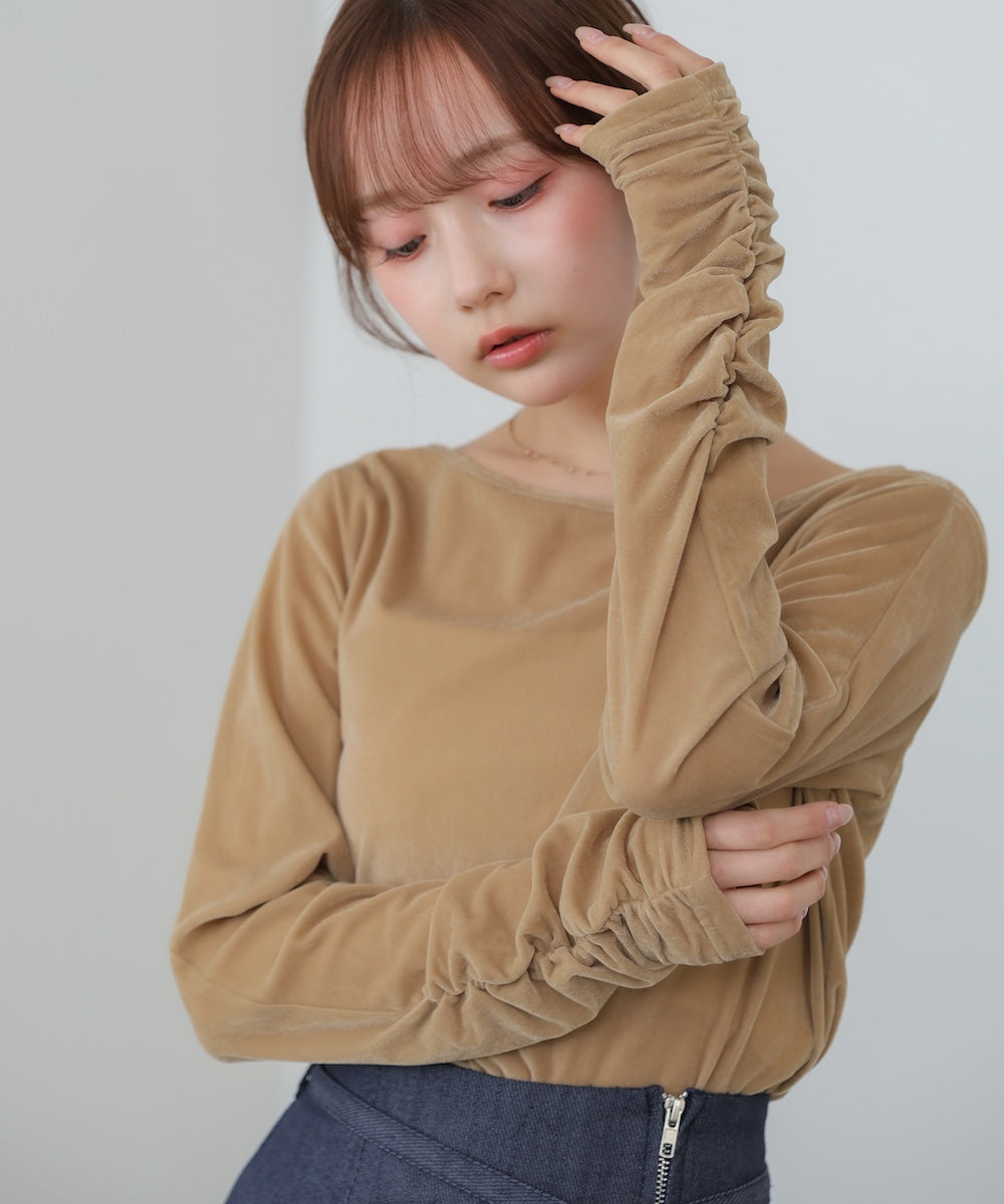 前後2WAYシアーベロアトップス