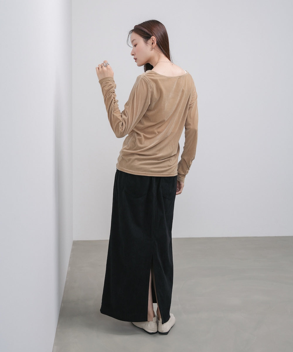 前後2WAYシアーベロアトップス