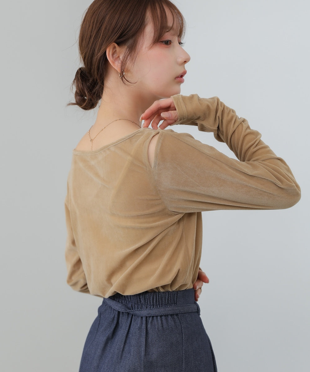 前後2WAYシアーベロアトップス