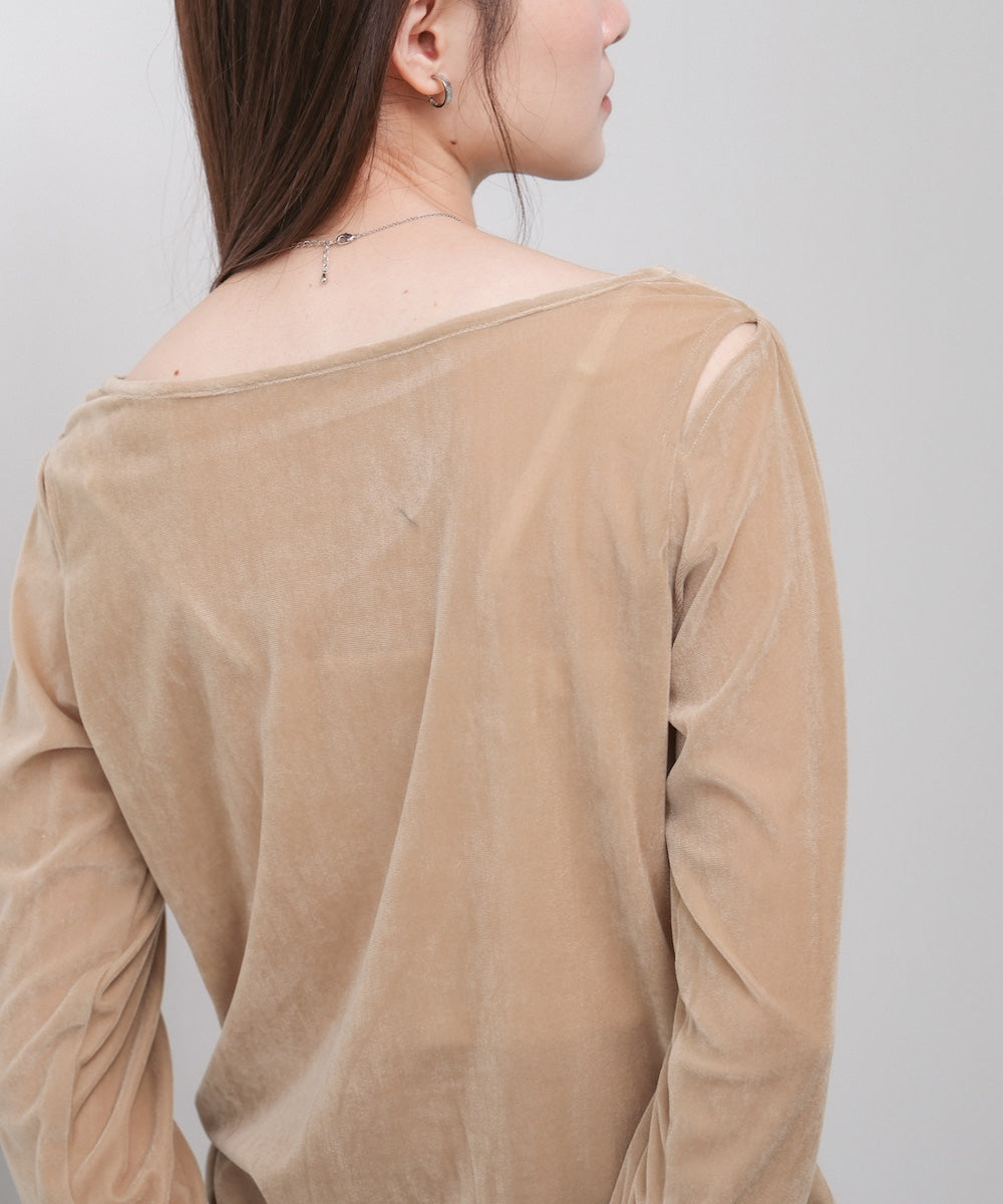 前後2WAYシアーベロアトップス