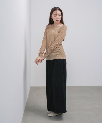 前後2WAYシアーベロアトップス