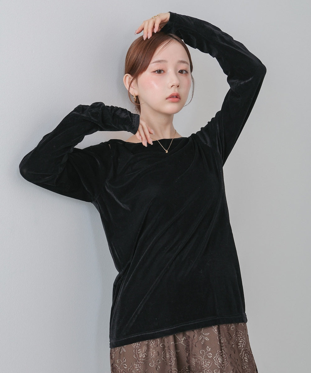 前後2WAYシアーベロアトップス