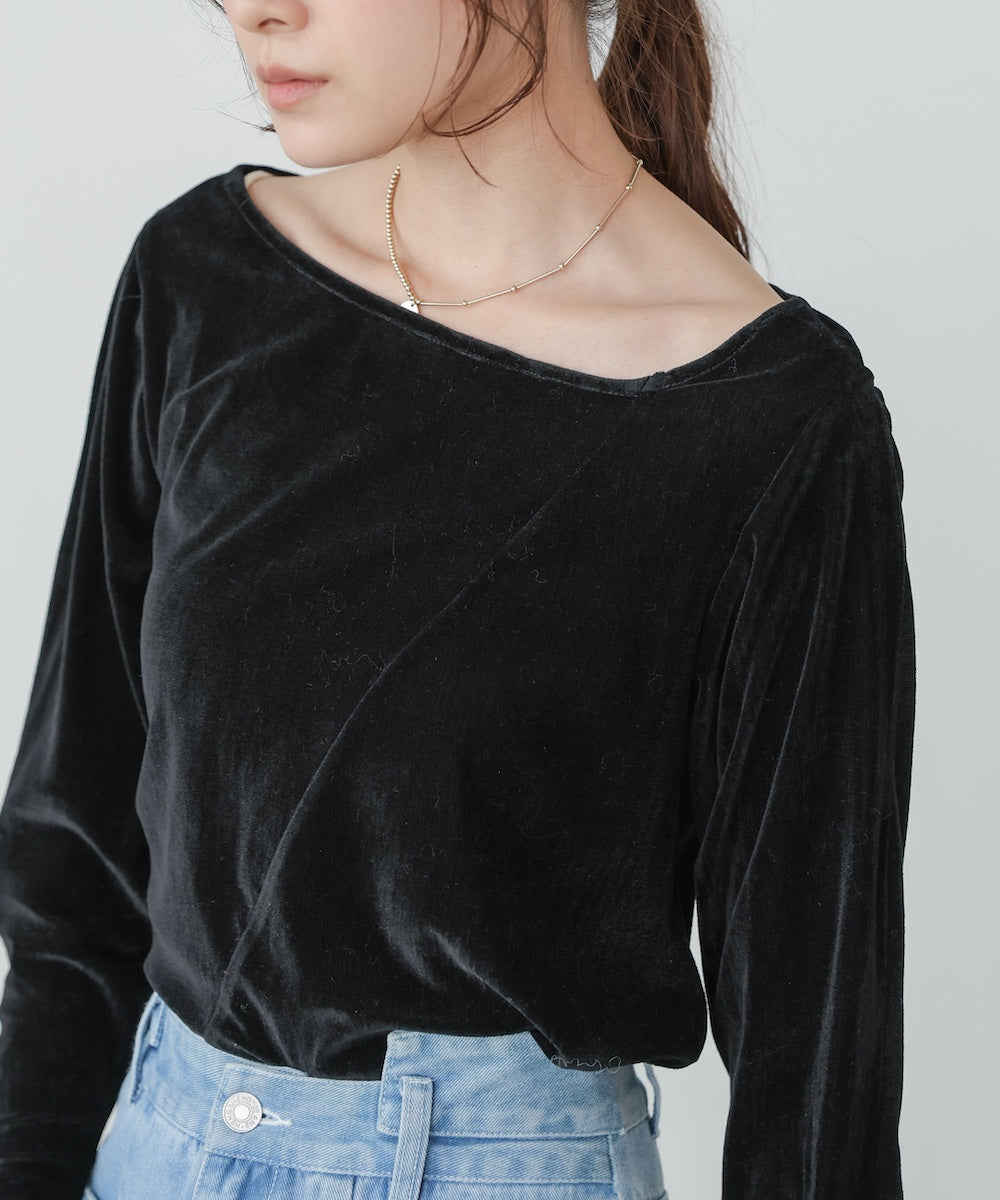 前後2WAYシアーベロアトップス