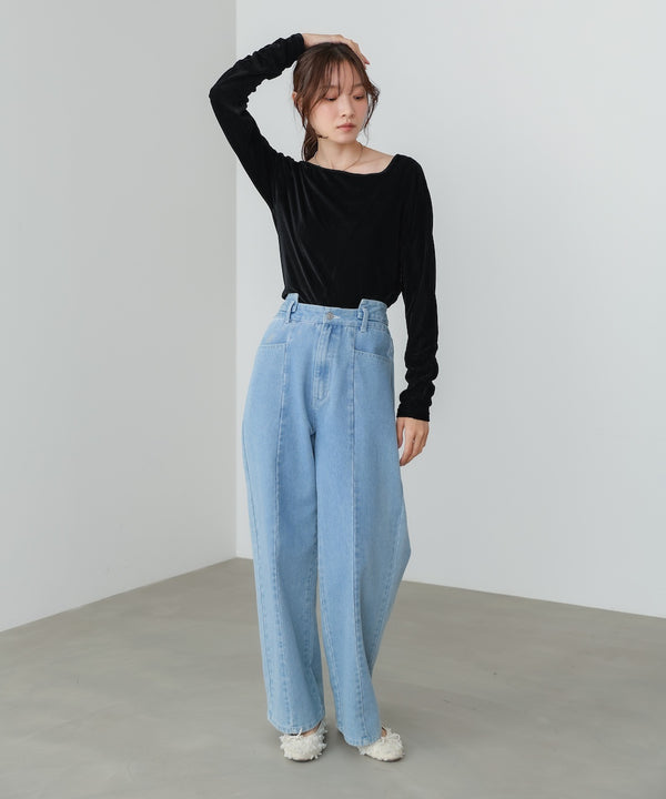 前後2WAYシアーベロアトップス