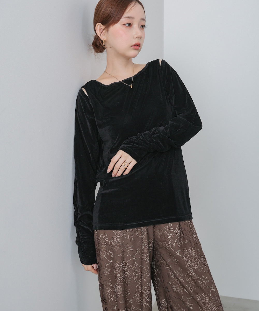 前後2WAYシアーベロアトップス