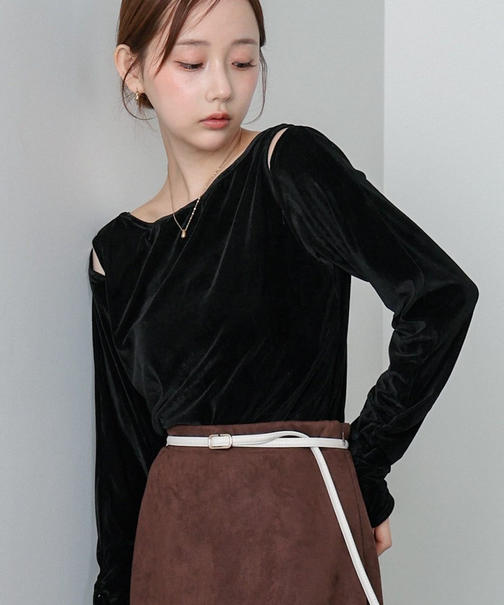 前後2WAYシアーベロアトップス