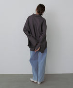 コード刺しゅうワイドカフスオーバーシャツ